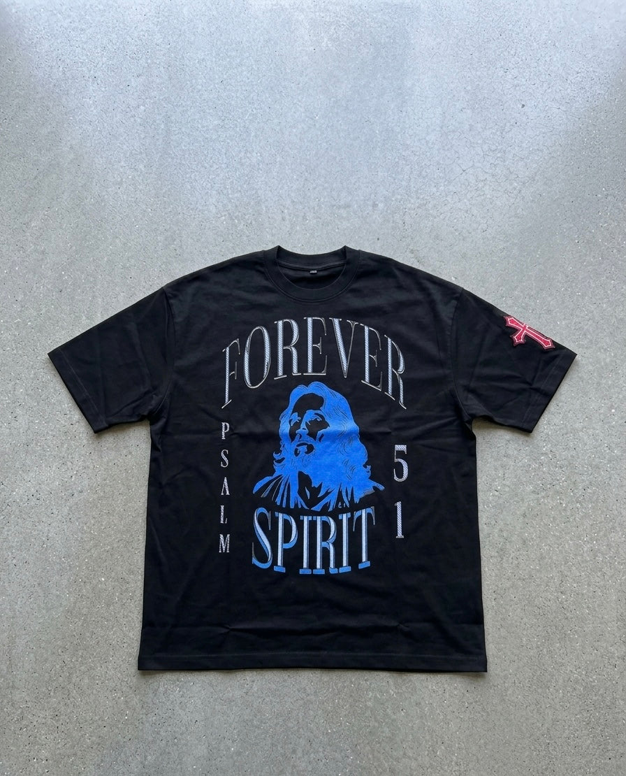 Black Forever Spirit Apparel Loose Drop Shirt