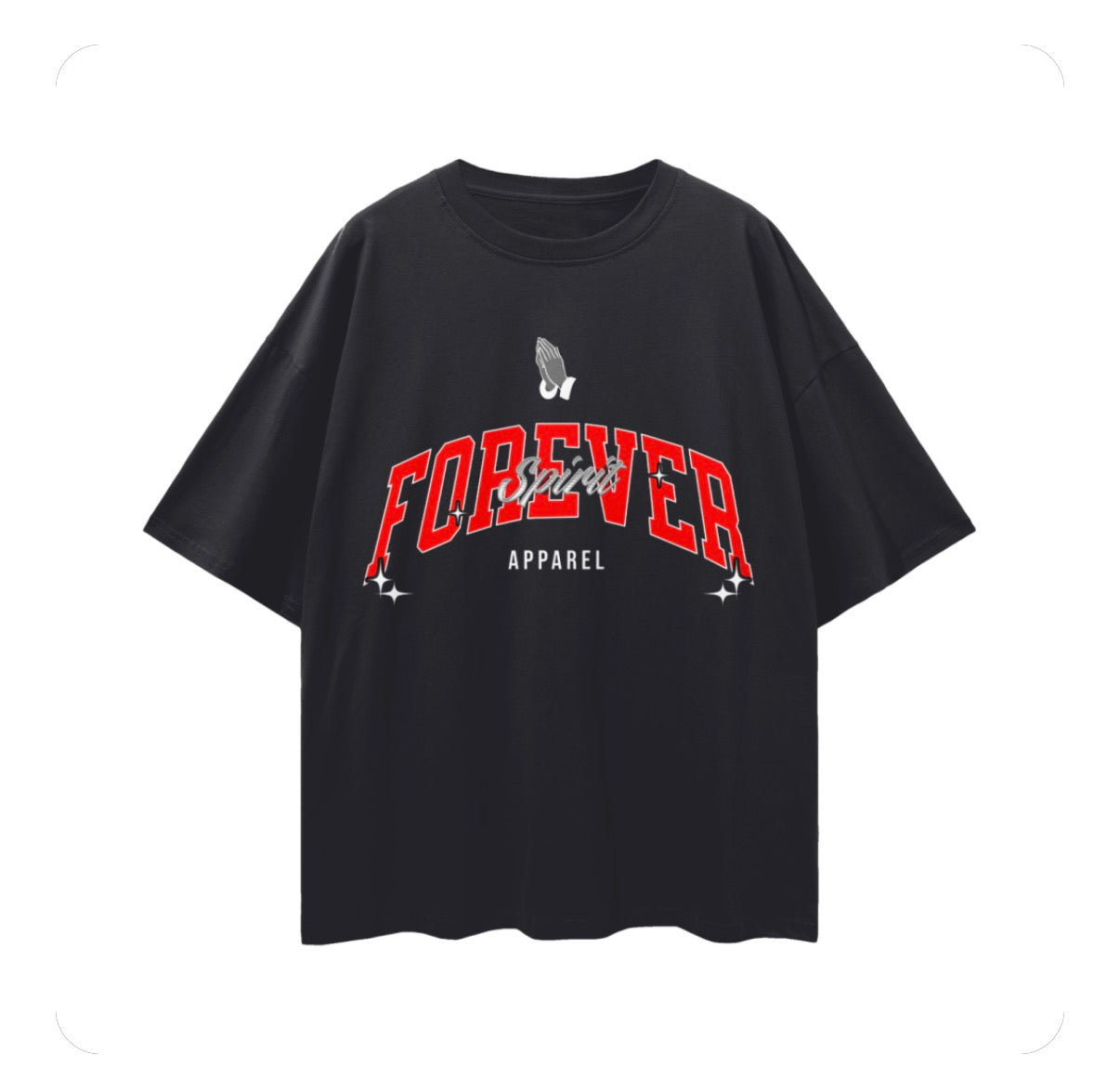 Black Forever Apparel Loose Drop Shirt